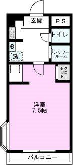 ジュネシオンMITSURU(ワンルーム/4階)の間取り写真