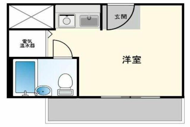 プライム赤坂(ワンルーム/5階)の間取り写真