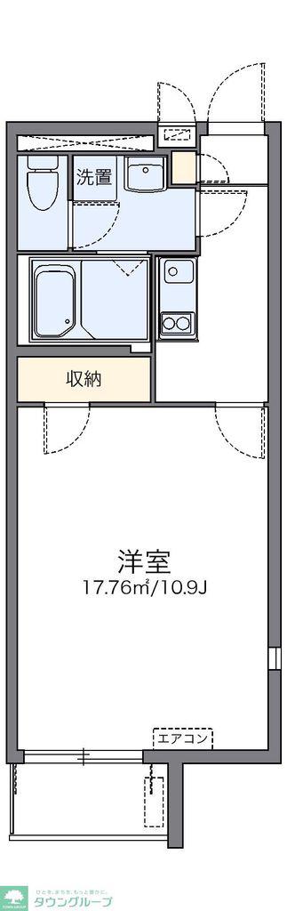 レオネクスト壱(1K/4階)の間取り写真