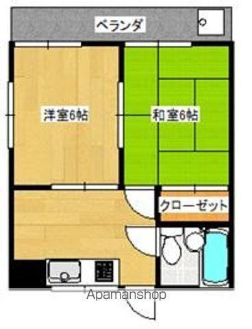 コーポM3(2DK/2階)の間取り写真