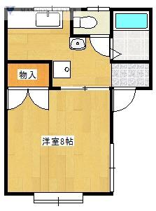 コーポヨコヤマ(1K/2階)の間取り写真