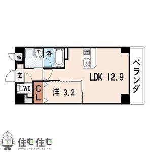 MOTTIII(1LDK/1階)の間取り写真