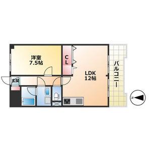 ペアシティーI・II(2LDK/2階)の間取り写真