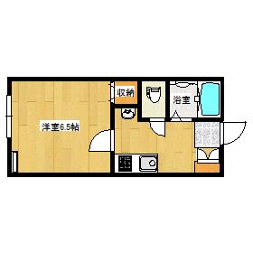 コーポ東山(1K/1階)の間取り写真