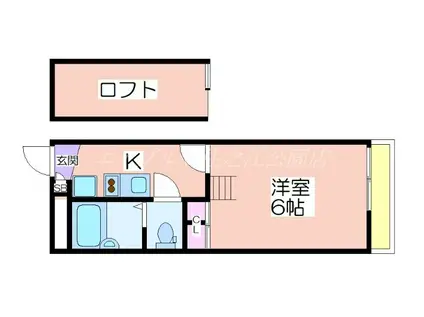 レオパレスシャーマー御崎(1K/3階)の間取り写真