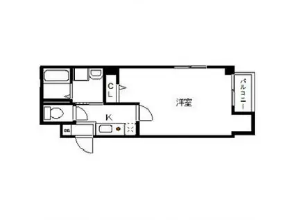 キャッスル大手町(1K/5階)の間取り写真