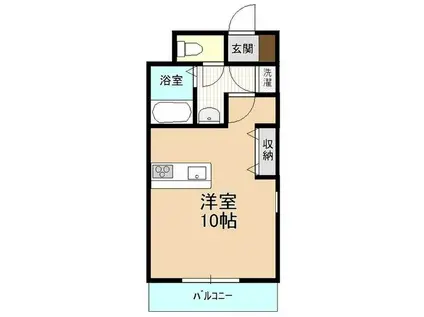 レクエルドユーミー(ワンルーム/2階)の間取り写真