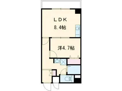 M PLAZA津田駅前12番館(1LDK/5階)の間取り写真