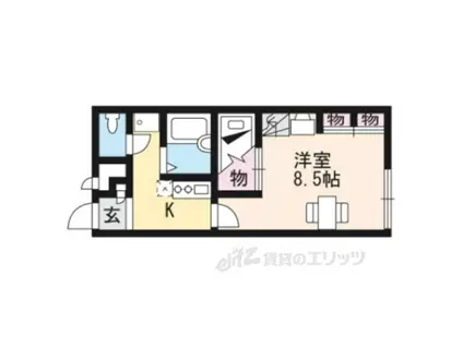 レオパレスオリオン(1K/1階)の間取り写真