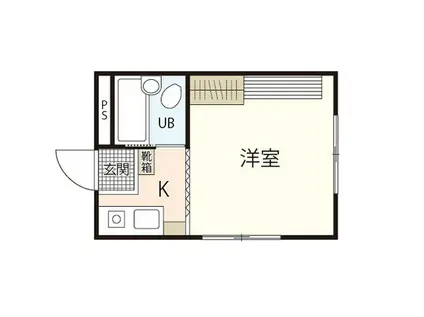 メゾン南観音(1K/4階)の間取り写真