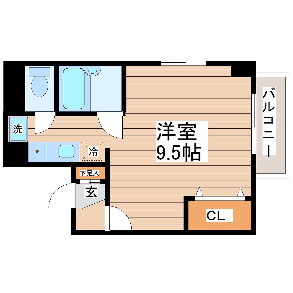 小菅木町ビル(1K/2階)の間取り写真