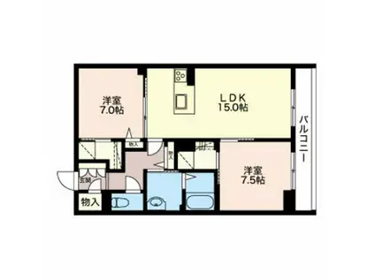 MASTTOWN ASTRAEA(2LDK/1階)の間取り写真