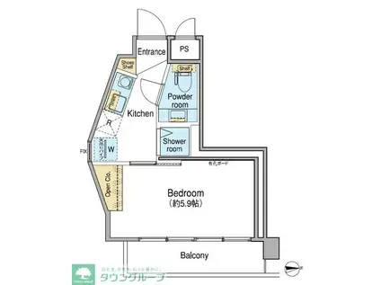 FUU OIMACHI BY LATIERRA(1K/4階)の間取り写真