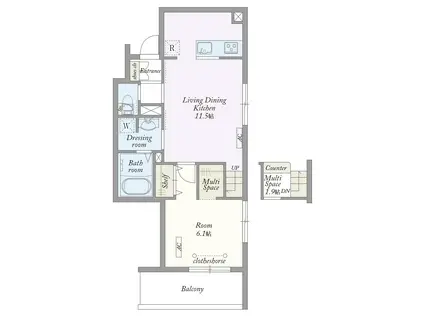 MY STYLE VINTAGE 洋光台(1LDK/3階)の間取り写真