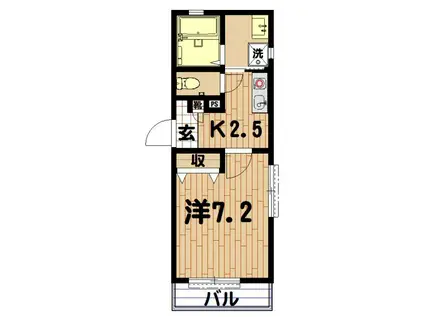 CION OSAKA イースト GATE(1K/3階)の間取り写真
