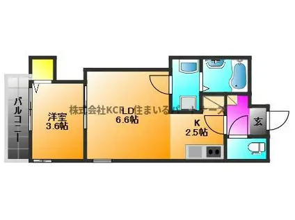CHERIM西鉄久留米IV(1LDK/1階)の間取り写真