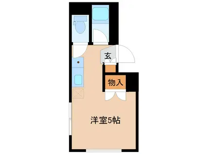 シャルム(ワンルーム/3階)の間取り写真