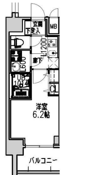 S-RESIDENCE布施AVENTRA(1K/10階)の間取り写真