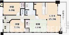 アメニティ南草津IV(3LDK/3階)の間取り写真
