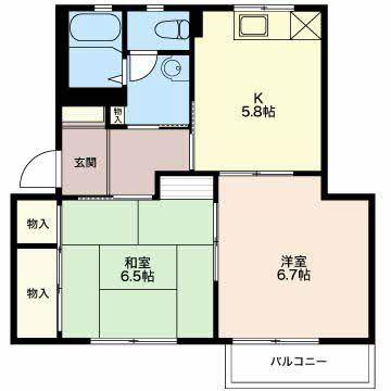 ディアス五反田(1LDK/1階)の間取り写真