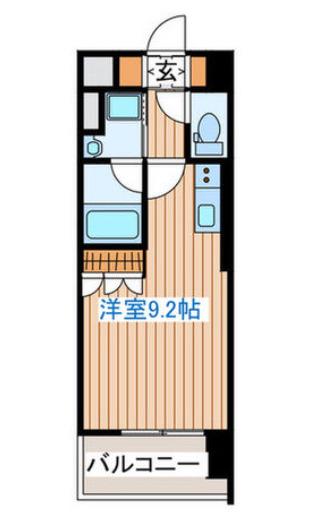 セレブアロース長町(ワンルーム/6階)の間取り写真