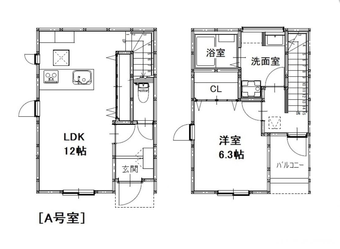 グランメゾンクレスト多治米III(1LDK/1階)の間取り写真