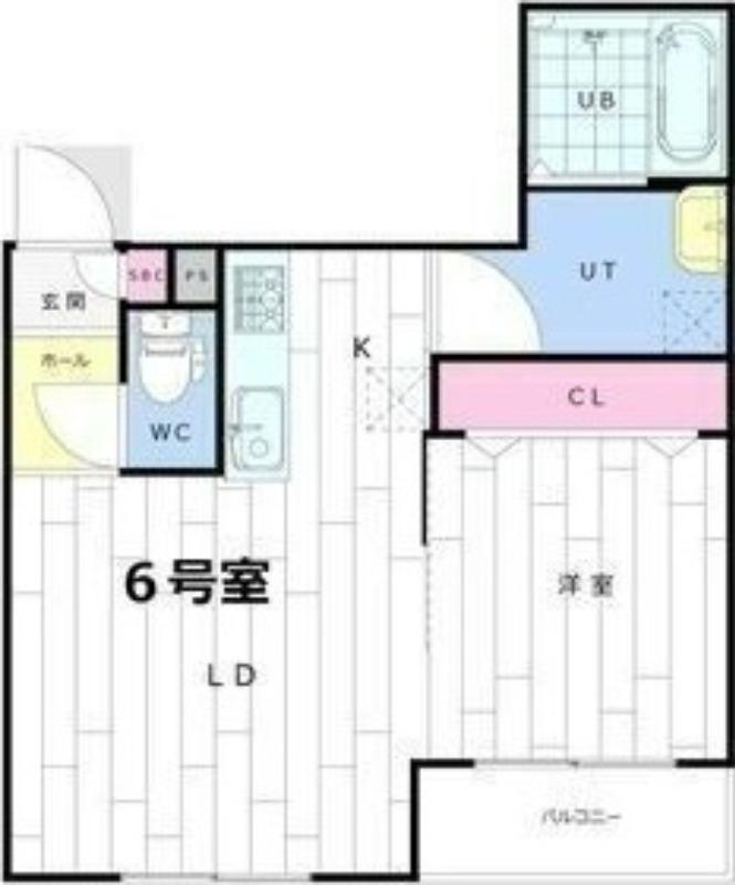 LEIA札幌(1LDK/5階)の間取り写真