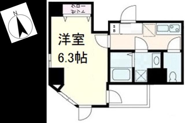 ブリヤン諏訪台(1K/4階)の間取り写真