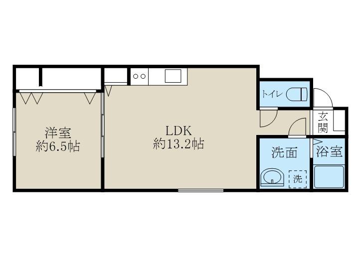 小針藤山NEOMAISON(1LDK/2階)の間取り写真