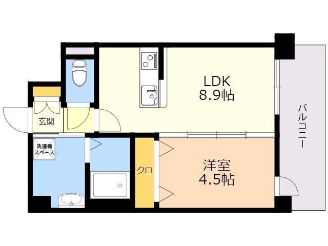 レトワール小笹(1LDK/2階)の間取り写真