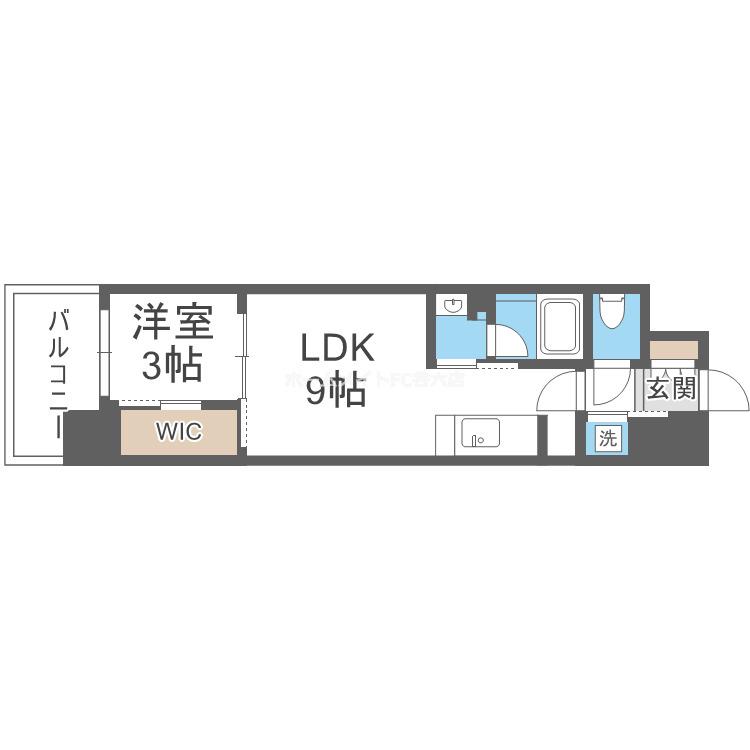 リビオメゾン新大阪(1LDK/10階)の間取り写真