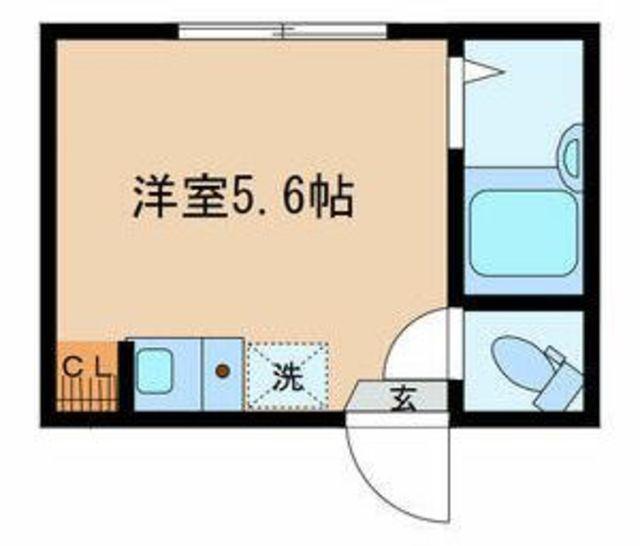 アーバンプレイス代官山(ワンルーム/1階)の間取り写真
