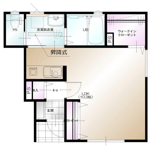 D-BOX駅西新町(ワンルーム/1階)の間取り写真