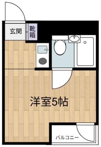 オーシャンヴィレッジII(ワンルーム/2階)の間取り写真