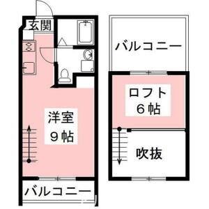 UD翔南鶉(ワンルーム/5階)の間取り写真