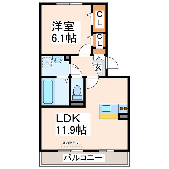 コンソルテ(1LDK/3階)の間取り写真