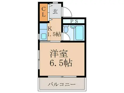 LE FOYER(1K/4階)の間取り写真