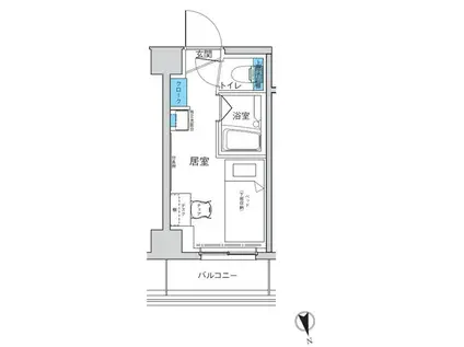 キャンパスヴィレッジ椎名町(ワンルーム/3階)の間取り写真