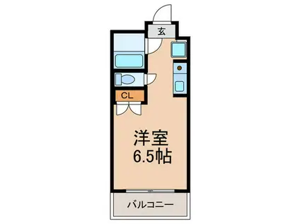 シービュー東垂水(ワンルーム/3階)の間取り写真