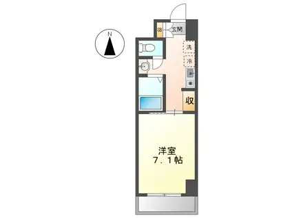 エスフォート神宮南S-FORT神宮南(1K/7階)の間取り写真