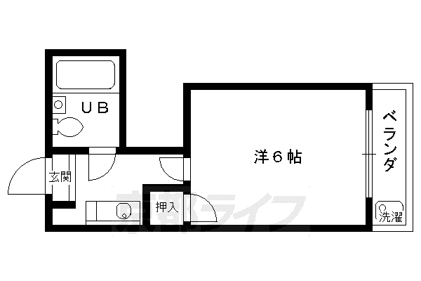 N.N.HOUSE(1K/3階)の間取り写真