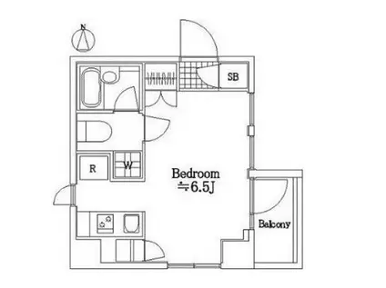 クレイシア錦糸町(ワンルーム/8階)の間取り写真