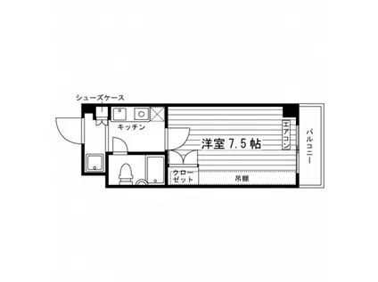 ベルフレール元住吉(1K/5階)の間取り写真
