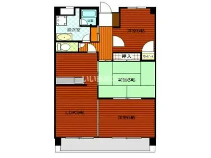 アビタシオンNYK(3LDK/2階)の間取り写真