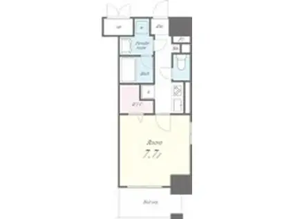 MAGES世田谷マージュ世田谷(1K/7階)の間取り写真