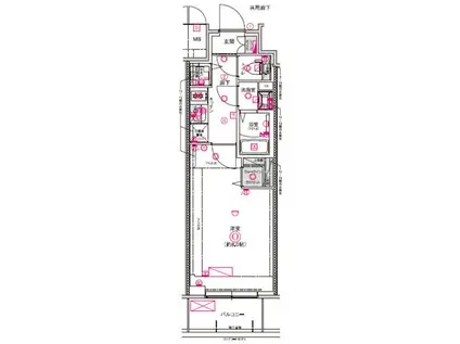 CREST TAPP名古屋山王(1K/10階)の間取り写真