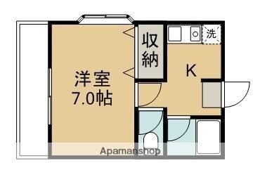 スペックス月出(1K/3階)の間取り写真