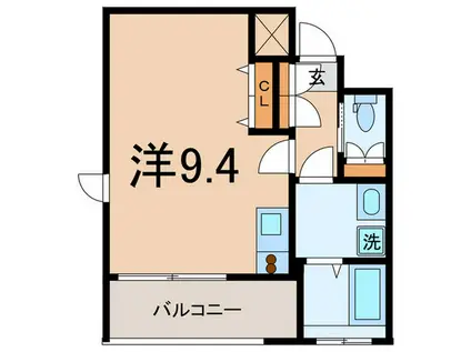 SANCHA LEAF(ワンルーム/6階)の間取り写真