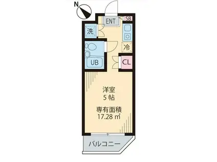 サンコート東神奈川(1K/1階)の間取り写真