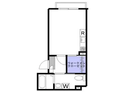 リバーアイランド(ワンルーム/2階)の間取り写真